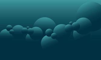 abstracte blauwe bubbels wallpaper achtergrond. vector illustratie