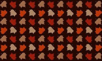 esdoorn bladeren naadloze patroon achtergrond. vector illustratie