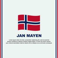 jan mayen vlag achtergrond ontwerp sjabloon. jan mayen onafhankelijkheid dag banier sociaal media na. jan mayen tekenfilm vector