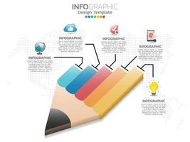 bedrijfsproces grafiek infographics isometrisch 3d vector