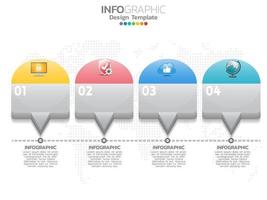 bedrijfsproces grafiek infographics isometrisch 3d vector