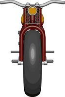 rood motorfiets, illustratie, vector Aan wit achtergrond.