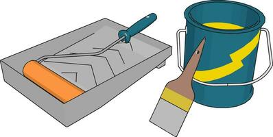 borstel slagen, illustratie, vector Aan wit achtergrond.