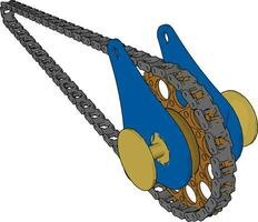 transmissie keten afbeelding vector of kleur illustratie
