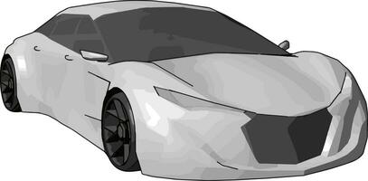 wit lamborghini gallardo, illustratie, vector Aan wit achtergrond.