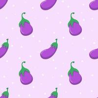 aubergine aubergine groente fruit naadloos patroon vector