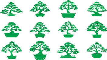 fluistert van natuur bonsai vector kunst