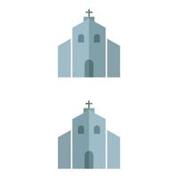 kerk geïllustreerd op witte achtergrond vector