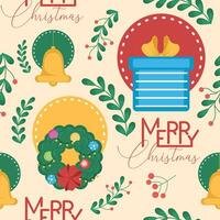 Kerstmis patroon achtergrond geschenk omhulsel papier vector