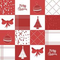 Kerstmis patroon achtergrond geschenk omhulsel papier vector
