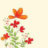 wijnoogst uitnodiging kaart met elegant retro abstract bloemen ontwerp vector