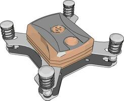 bewerker koeling, illustratie, vector Aan wit achtergrond.