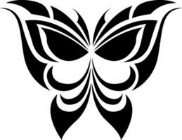 vlinder tatoeëren, tatoeëren illustratie, vector Aan een wit achtergrond.