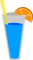 blauw lagune cocktail vector