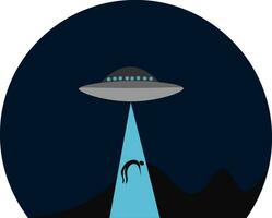 een ufo vector of kleur illustratie