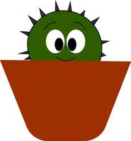 baby cactus, vector of kleur illustratie.