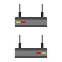 router geïllustreerd op witte achtergrond vector