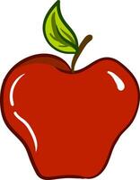 clip art van een appel fruit vector of kleur illustratie