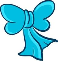 clip art van een blauw boog vector of kleur illustratie