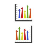 statistieken geïllustreerd op een witte achtergrond vector