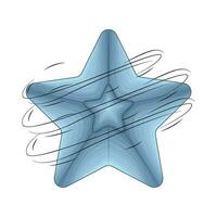 blauw ster illustratie vector