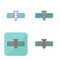 satelliet vector pictogram