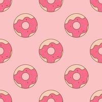 besprenkeld donuts naadloos herhaal vectorpatroon vector