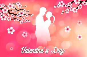 liefde en valentijnsdag, geliefden, hartballon van papierkunst vector