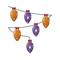 Kerstmis lamp decoratie illustratie vector