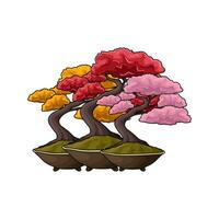 bonsai bloem illustartion vector