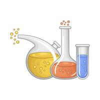 laboratorium toverdrank fles illustratie vector