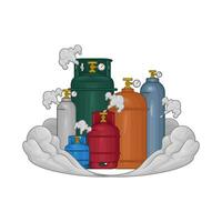 lpg gas- illustratie vector