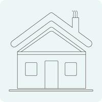 huis, huis icoon, symbool vector illustratie