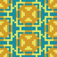 een patroon met pleinen in blauw en geel vector