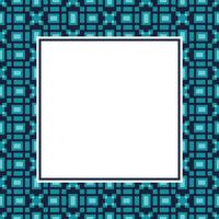 plein kader met blauw en zwart pleinen Aan een wit achtergrond vector