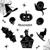 halloween stickers collectie. vector