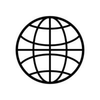 wereldbol pictogram vector