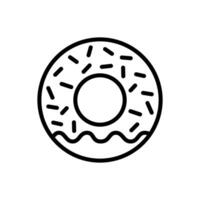 donut icoon ontwerp vector