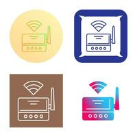 Wifi router vector icoon