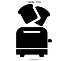 tosti apparaat icoon, vector illustratie