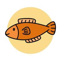 vis rauw voedsel vector illustratie