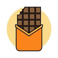 chocola bar. zoet chocola vector illustratie