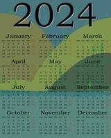 2024 kalender ontwerp vector