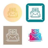 mail munt vector icoon