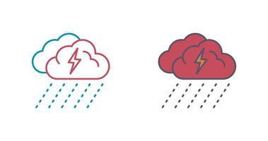 regenachtig dag vector icoon