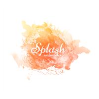 Stijlvolle kleurrijke aquarel splash ontwerp vector