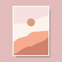 hand- getrokken abstract landschap covers ontwerp. vector illustratie