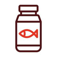 vis olie vector dik lijn twee kleur pictogrammen voor persoonlijk en reclame gebruiken.