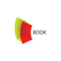 boek logo vector ontwerp