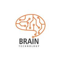 hersenen logo icoon vector